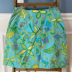Vintage Lilly Pulitzer Tropical Skirt Size 2